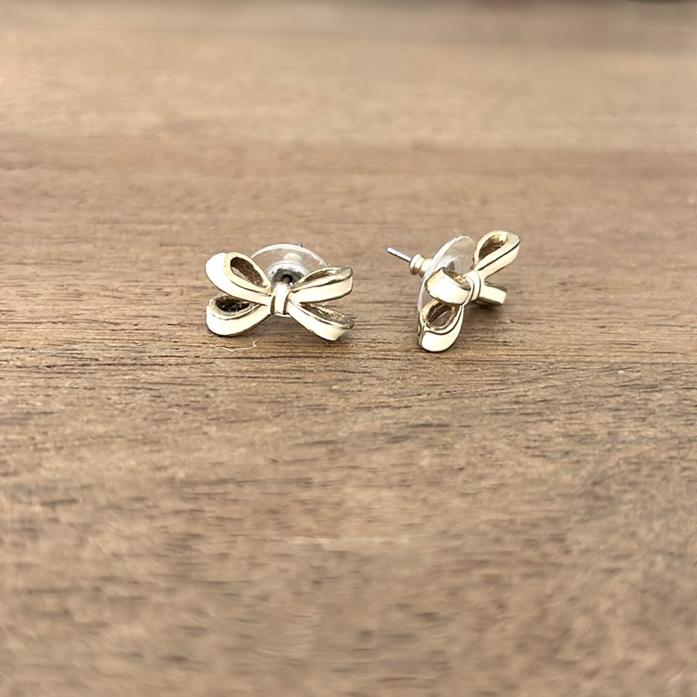 Anthropologie Bow Stud Earrings